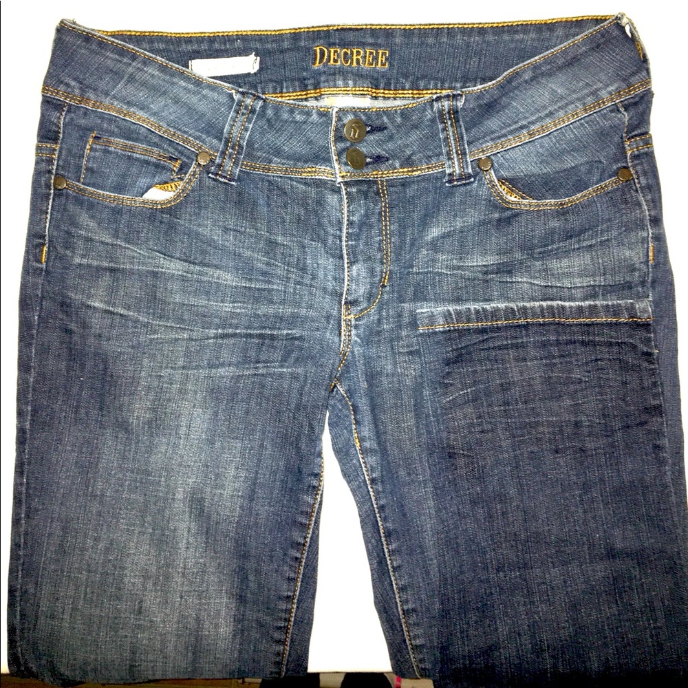 Decree women’s/juniors dark wash skinny jeans